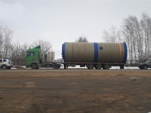 Доставка негабаритного груза, КНС SAMITECH, на объект заказчику