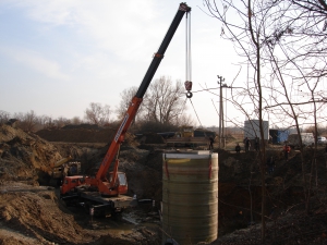 Насосная станция подачи воды для орошения полей