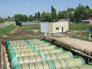 Резервуарный парк пожарного запаса воды в г. Армавире